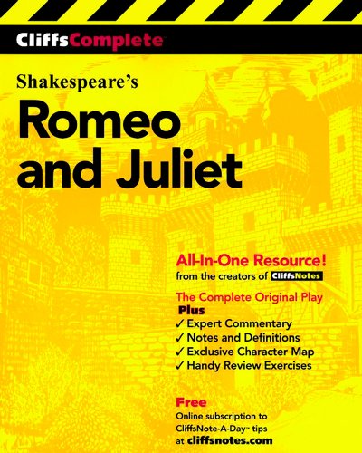 Imagen de archivo de CliffsComplete Romeo and Juliet a la venta por SecondSale