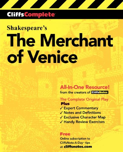 Stock image for CliffsComplete The Merchant of Venice for sale by Jenson Books Inc