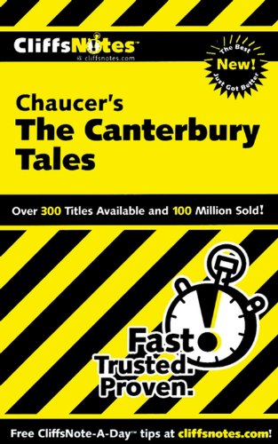 Beispielbild fr Cliffsnotes Chaucer's the Canterbury Tales zum Verkauf von medimops