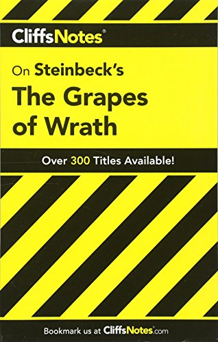 Stock image for CliffsNotes on Steinbeck's The Grapes of Wrath (Cliffsnotes Literature Guides) for sale by SecondSale