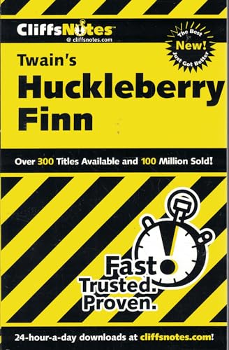 Beispielbild fr CliffsNotes on Twain's The Adventures of Huckleberry Finn zum Verkauf von Wonder Book