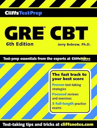 Beispielbild fr CliffsTestPrep GRE CBT (Cliffs Preparation Guides) zum Verkauf von HPB-Red