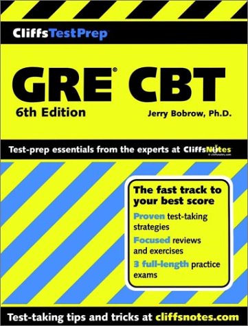 Stock image for CliffsTestPrep GRE CBT (Cliffs Preparation Guides) for sale by HPB-Red