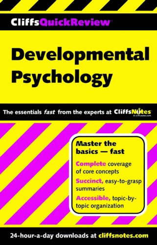 Stock image for CliffsQuickReview Developmental Psychology for sale by Better World Books