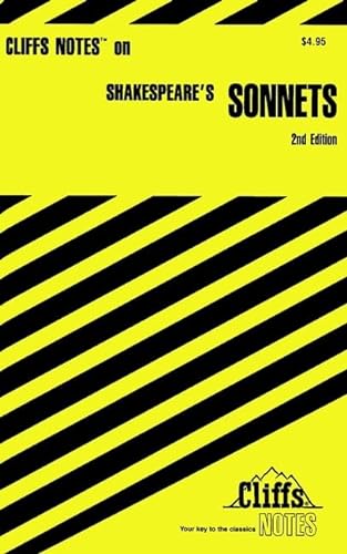 Stock image for Cliffsnotes on Shakespeare's Sonnets for sale by BooksRun