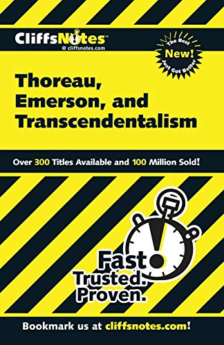Stock image for CliffsNotes Thoreau Emerson (Cliffsnotes Literature Guides) for sale by SecondSale