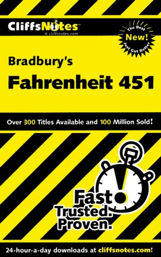 Imagen de archivo de CliffsNotes on Bradburys Fahrenheit 451 a la venta por Bulk Book Warehouse