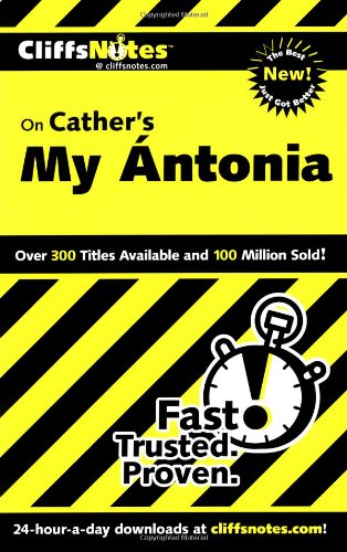 Imagen de archivo de On Cather's My Antonia (Cliffs Notes) a la venta por Wonder Book