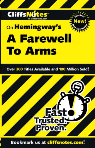 Imagen de archivo de Cliffsnotes Hemingway's a Farewell to Arms a la venta por The Yard Sale Store