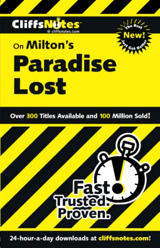 Beispielbild fr CliffsNotes on Milton's Paradise Lost zum Verkauf von Better World Books