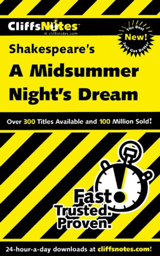 Stock image for CliffsNotes on Shakespeare's A Midsummer Night's Dream (Dummies Trade) for sale by SecondSale