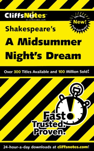 9780764586729: CliffsNotes on Shakespeare’s A Midsummer Night’s Dream (Dummies Trade)