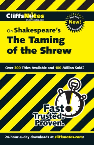 Stock image for CliffsNotes on Shakespeare's The Taming of the Shrew (CliffsNotes on Literature) for sale by Jenson Books Inc