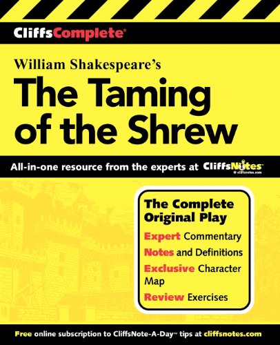 Imagen de archivo de CliffsComplete on Shakespeare's The Taming of the Shrew a la venta por Revaluation Books