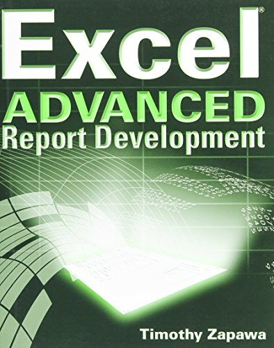 Stock image for Excel Advanced Report Development for sale by Better World Books