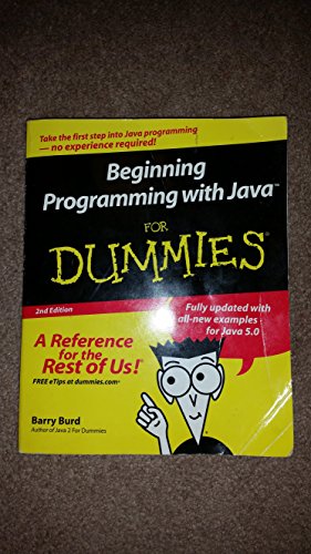 Imagen de archivo de Beginning Programming with Java for Dummies a la venta por Better World Books: West