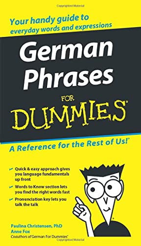 Imagen de archivo de German Phrases For Dummies a la venta por Wonder Book