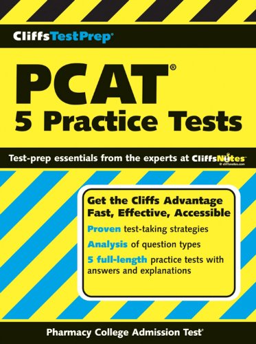 9780764595868: Cliffstestprep Pcat: 5 Practice Tests