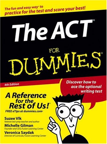 Imagen de archivo de The ACT For Dummies a la venta por SecondSale