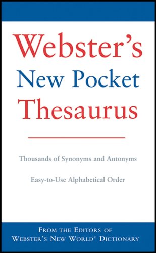 Imagen de archivo de Webster's New World Pocket Thesaurus a la venta por Better World Books: West