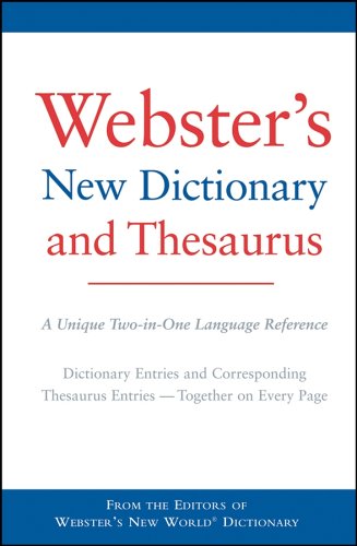 9780764598555: Webster's New Dictionary and Thesaurus