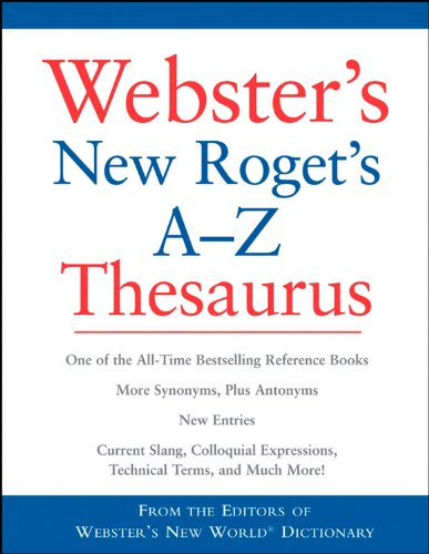 Imagen de archivo de Webster's New Roget's A-Z Thesaurus a la venta por ThriftBooks-Dallas