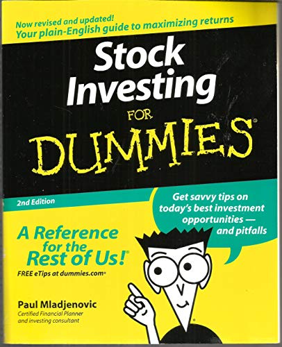 Stock image for Stock Investing for Dummies for sale by KuleliBooks