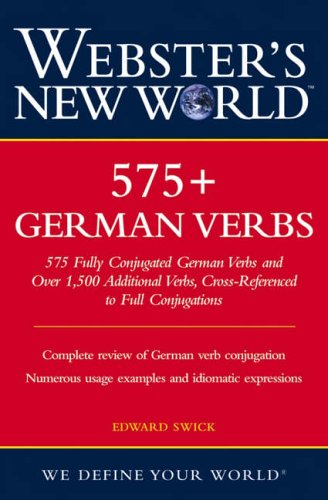 Stock image for Webster's New World 575+ German Verbs for sale by Half Price Books Inc.
