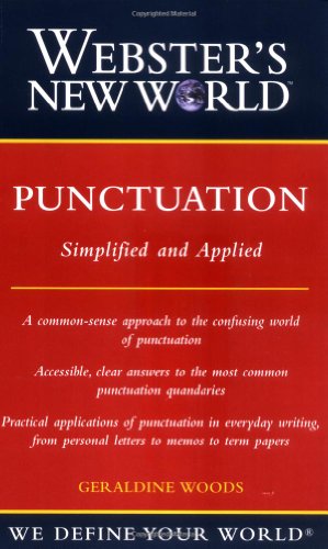 Beispielbild fr Webster's New World Punctuation: Simplifed and Applied zum Verkauf von Wonder Book