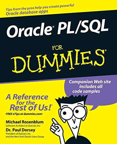 Oracle PL / SQL For Dummies (9780764599576) by Michael Rosenblum; Paul Dorsey