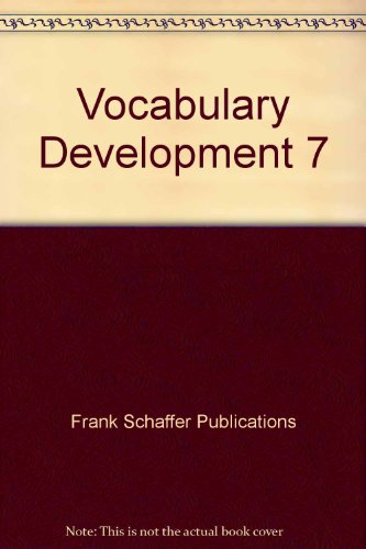 Imagen de archivo de Vocabulary Development 7 a la venta por BookHolders