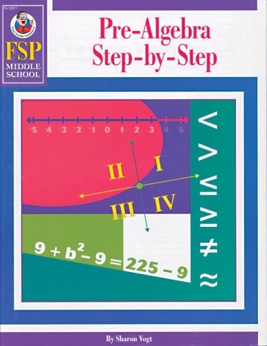Beispielbild fr Pre-Algebra Step-by-Step zum Verkauf von Better World Books
