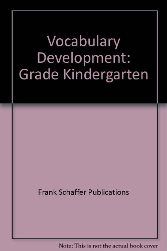 Stock image for Vocabulary Development: Grade Kindergarten for sale by Wonder Book