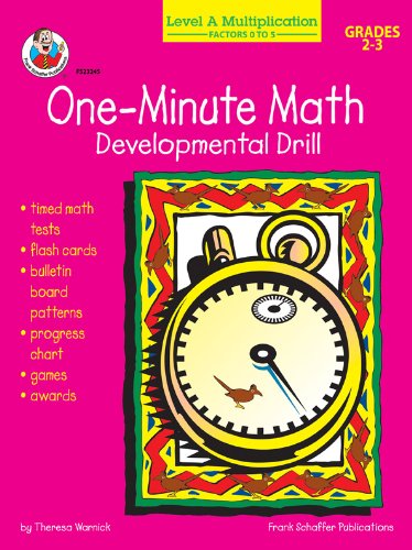Beispielbild fr One minute math Level A Multiplication: Factors 0 to 5 zum Verkauf von Jenson Books Inc