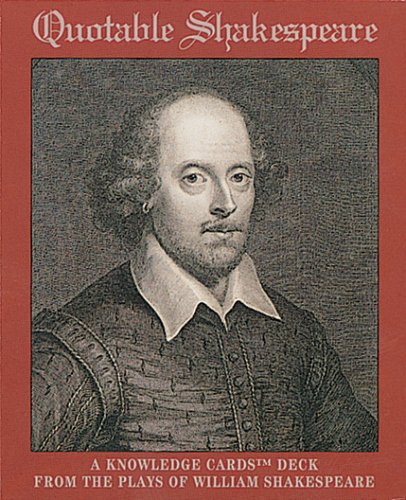 Beispielbild fr Knowledge Card (Quotable Shakespeare) zum Verkauf von WorldofBooks
