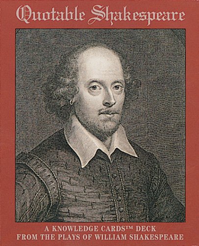 Stock image for Knowledge Card (Quotable Shakespeare) for sale by WorldofBooks