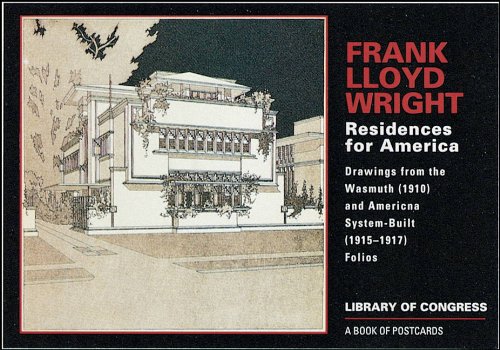 Beispielbild fr Frank Lloyd Wright: Residences for America: Drawings from the Wasmuth (1910) and American System-Built (1915-1917) Folios zum Verkauf von SecondSale