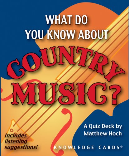 9780764946745: What do you know about country music? Knowledge Cards