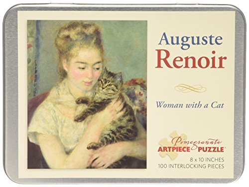 9780764966880: Auguste Renoir Woman with a Cat 100-Piece Jigsaw Puzzle: 100 Piece Puzzle