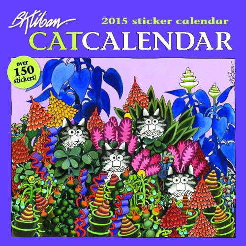 9780764967429: 2015 Kliban Catcalendar Sticker Calendar