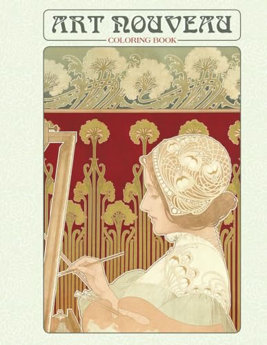 9780764967603: Art Nouveau Colouring Book