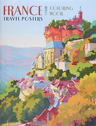 9780764968877: France Travel Posters Coloring Book