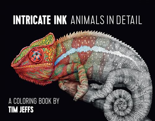 Stock image for Intricate Ink Animals in Detail a Coloring Book by Tim Jeffs (Paperback) for sale by Grand Eagle Retail