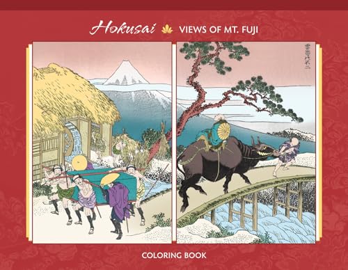 Beispielbild fr Hokusai 100 Views of Mt Fuji Adult Colouring Book: One Hundred Views of Mt. Fuji Coloring Book zum Verkauf von WorldofBooks