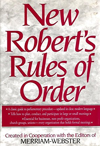 9780765197115: The New Robert's Rules of Order