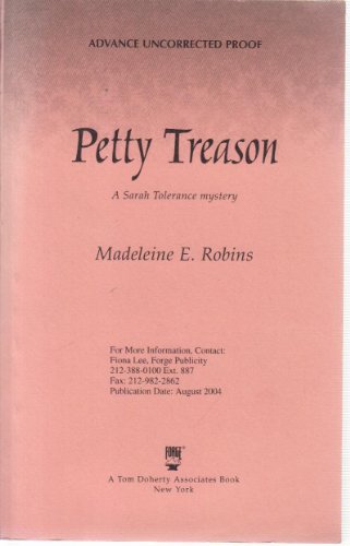 Beispielbild für Petty Treason : A Sarah Tolerance Mystery zum Verkauf von Better World Books