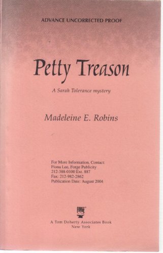 Stock image for Petty Treason : A Sarah Tolerance Mystery for sale by Better World Books