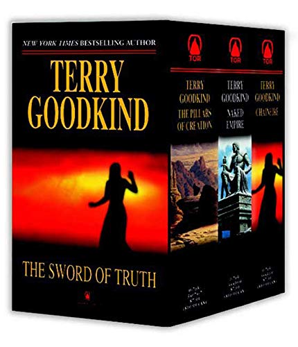 Imagen de archivo de The Sword of Truth, Boxed Set III, Books 7-9: The Pillars of Creation, Naked Empire, Chainfire a la venta por Upward Bound Books