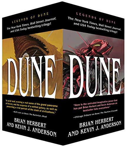 Stock image for Legends of Dune Trilogy [Box Set] - (The Butlerian Jihad/The Machine Crusade/The Battle of Corrin) for sale by Save With Sam