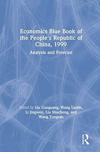 Beispielbild fr Economics Blue Book of the People's Republic of China, 1999 zum Verkauf von Blackwell's